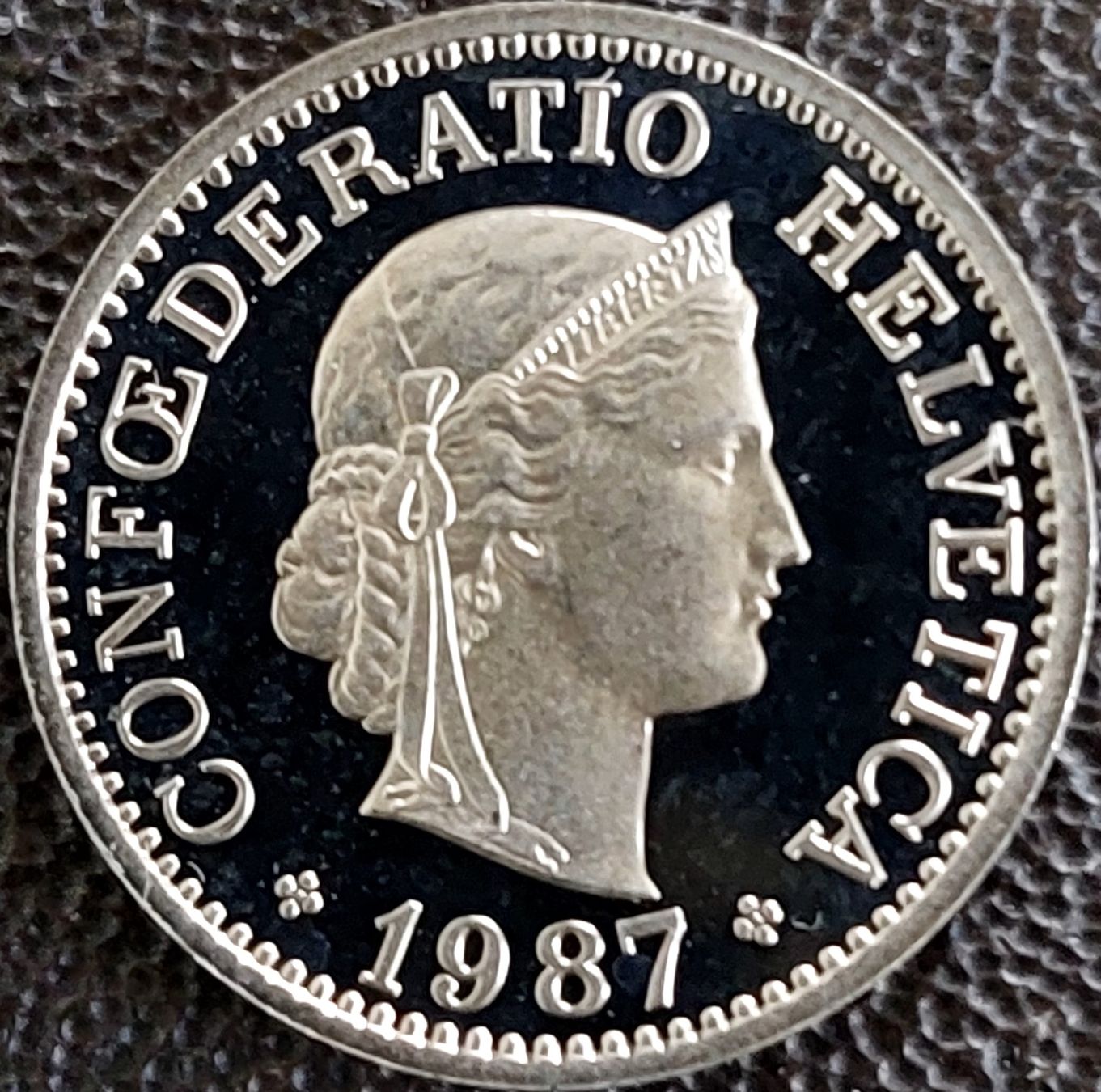Tutti le monete: 10 Rappen 1987 stgl. / aus Münzsatz – Nuovo (secondo la descrizione) da Arch venduto da coinsandmore