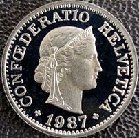 10 Rappen 1987 stgl. / aus Münzsatz