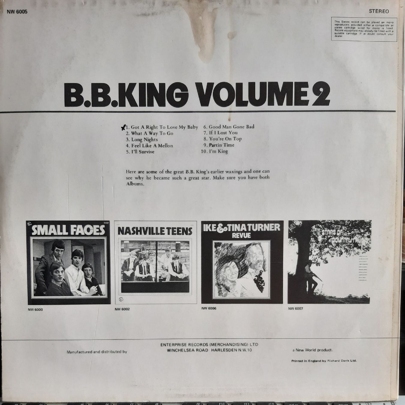 Vinyles: B.B.KING:  VOLUME 2 – D'occasion à Frick par kyb_yq8h 1