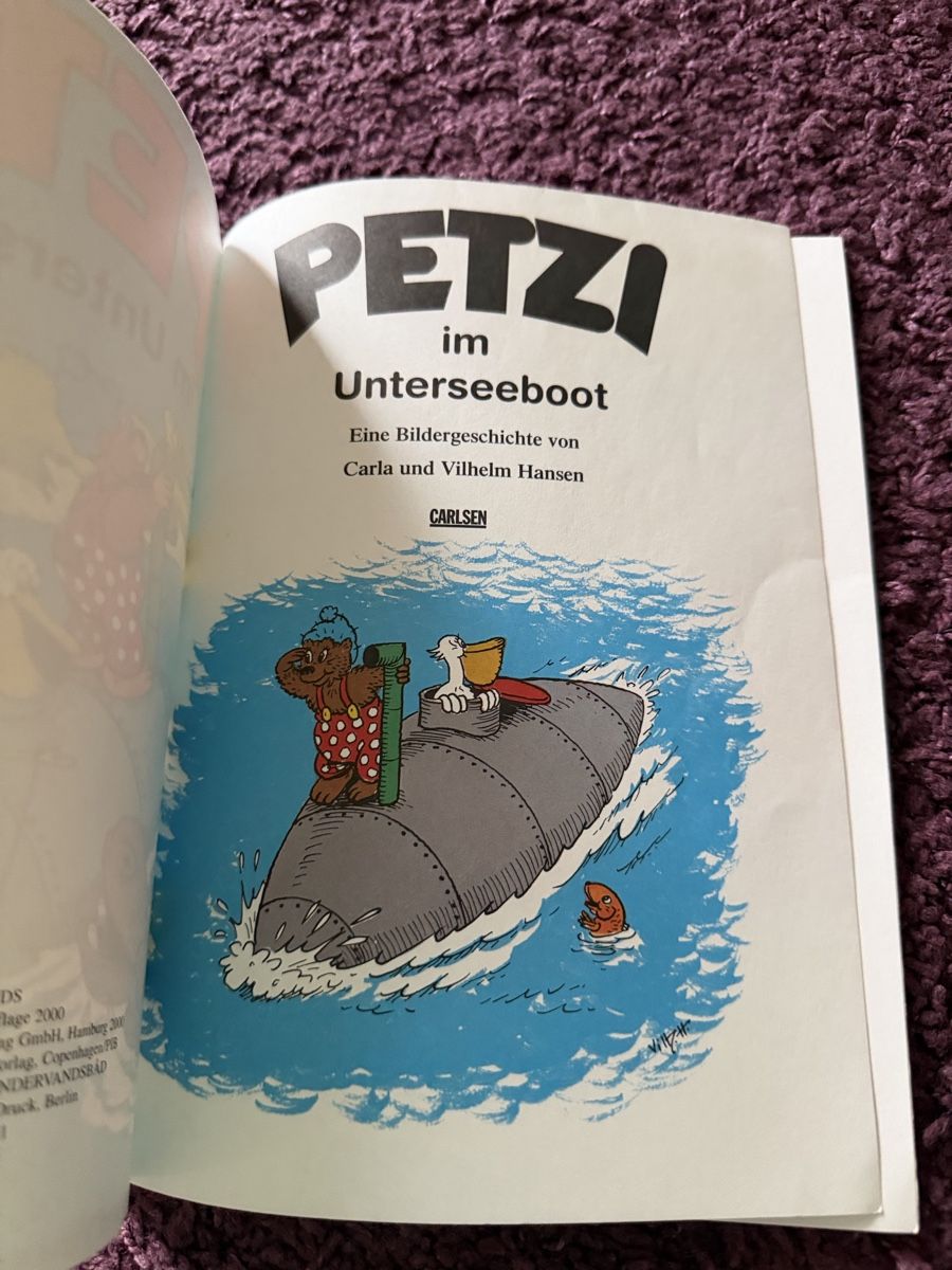 Fumetti: Petzi im Unterseeboot Comic Carlsen – Usato da Lyss venduto da nekoreh 2