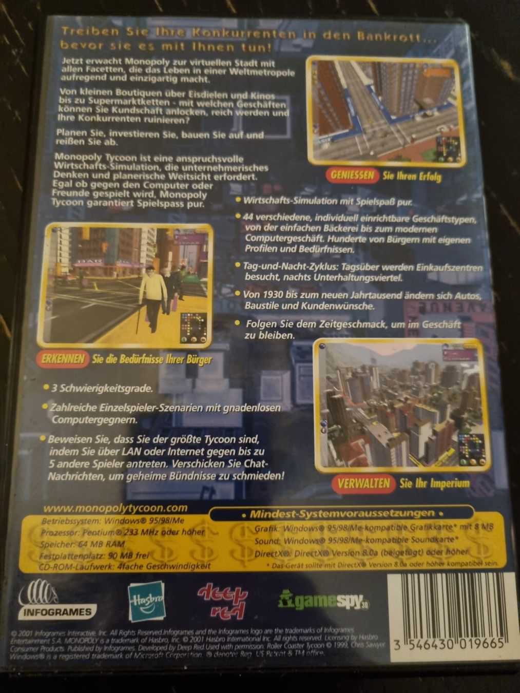 Giochi: PC Spiel Monopoly Tycoon Infogrames – Difettoso da Kaiseraugst venduto da muggel27 1