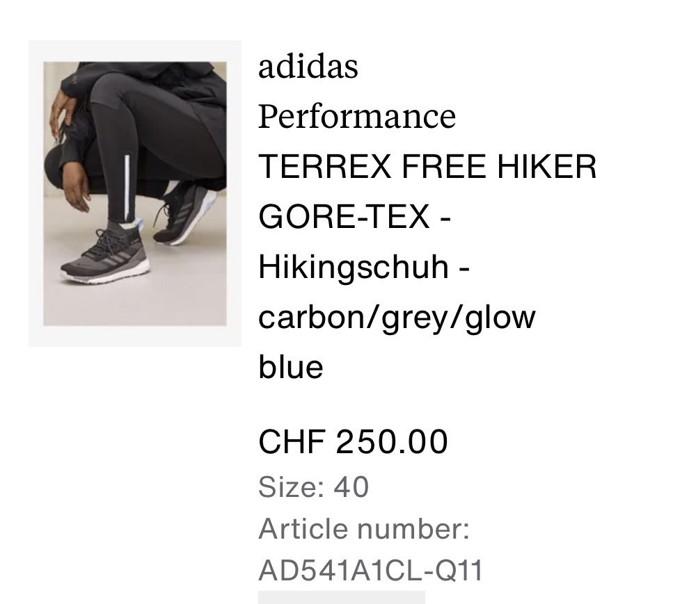 Adidas Scarpe da uomo: Adidas Hiking Shoes – Nuovo (secondo la descrizione) da Zürich venduto da val_5d9k 3