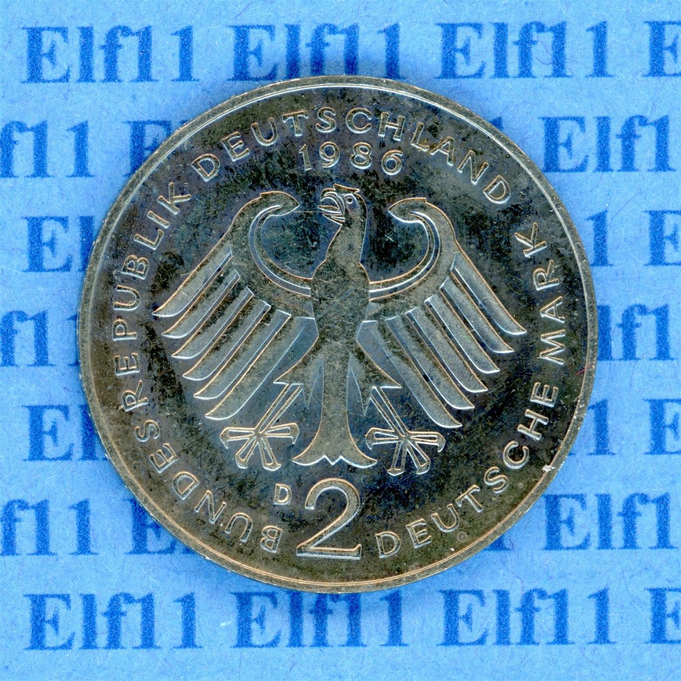 Tutti le monete: DEM___2.00 1986D Adenauer -stgl 2 Deutsche Mark – Nuovo (secondo la descrizione) da Widnau venduto da Elf11