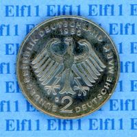 DEM___2.00 1986D Adenauer -stgl 2 Deutsche Mark
