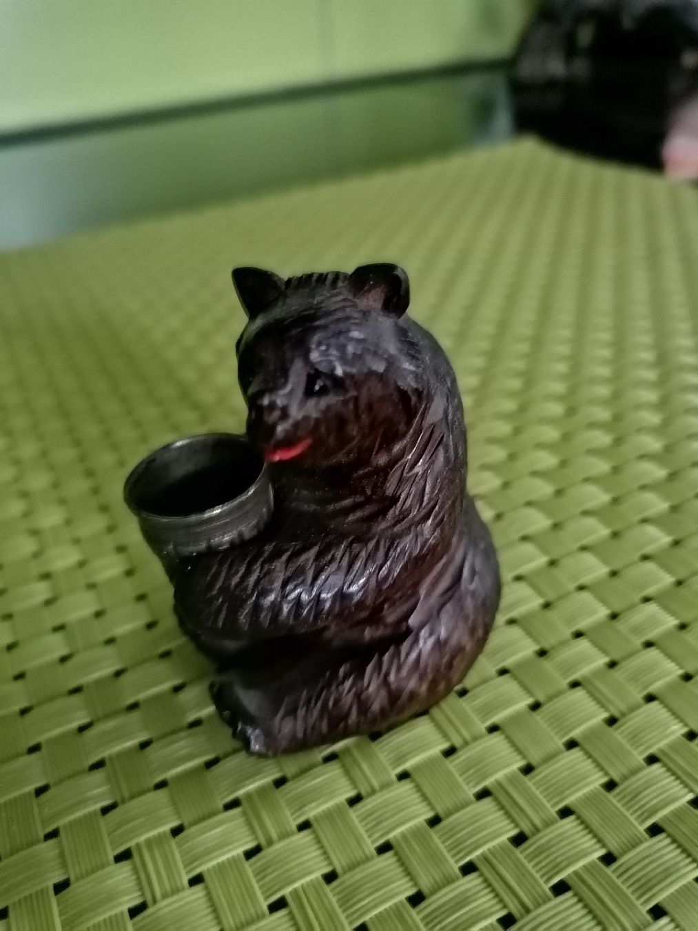 Sculture & Statue: Brienzer Bär mit Fingerhut.  – Usato da Biberist venduto da troedlerheinz 3