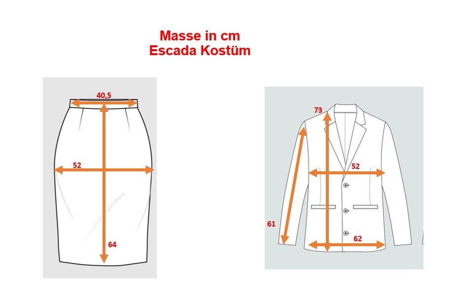 Costumi: Rock-Blazer-Kostüm von Escada – Usato da Sargans venduto da pjo01 8
