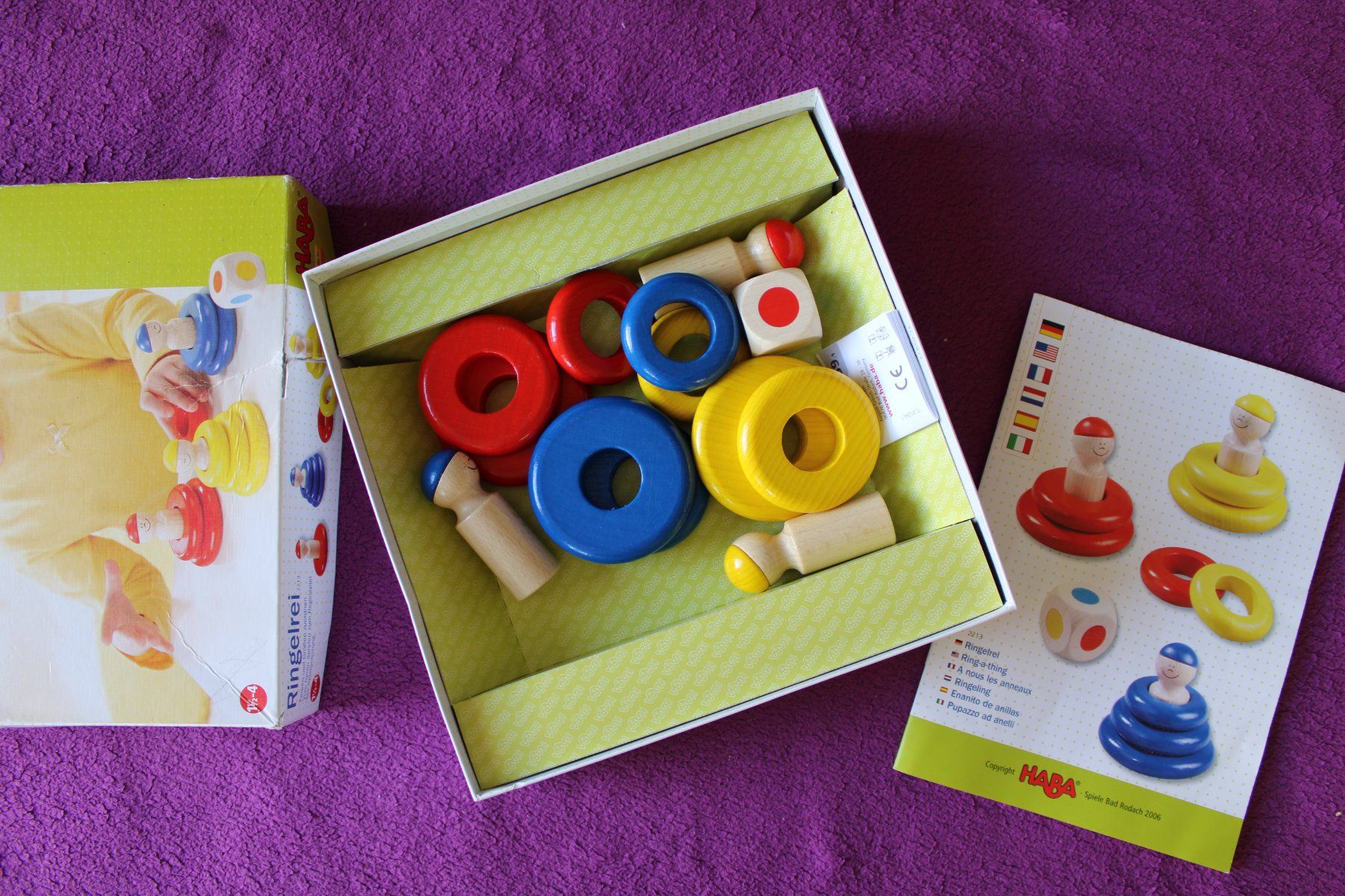 Haba Giochi: Haba Stapelspiel - Ringelrei – Usato da Müllheim Dorf venduto da Seeeule01 2