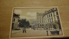 Carte postale ancienne   Delémont avenue de la gare 1961