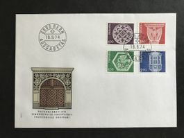 Zst 534, 536, 538, 541 Freimarken, Satz, FDC 19.9.74