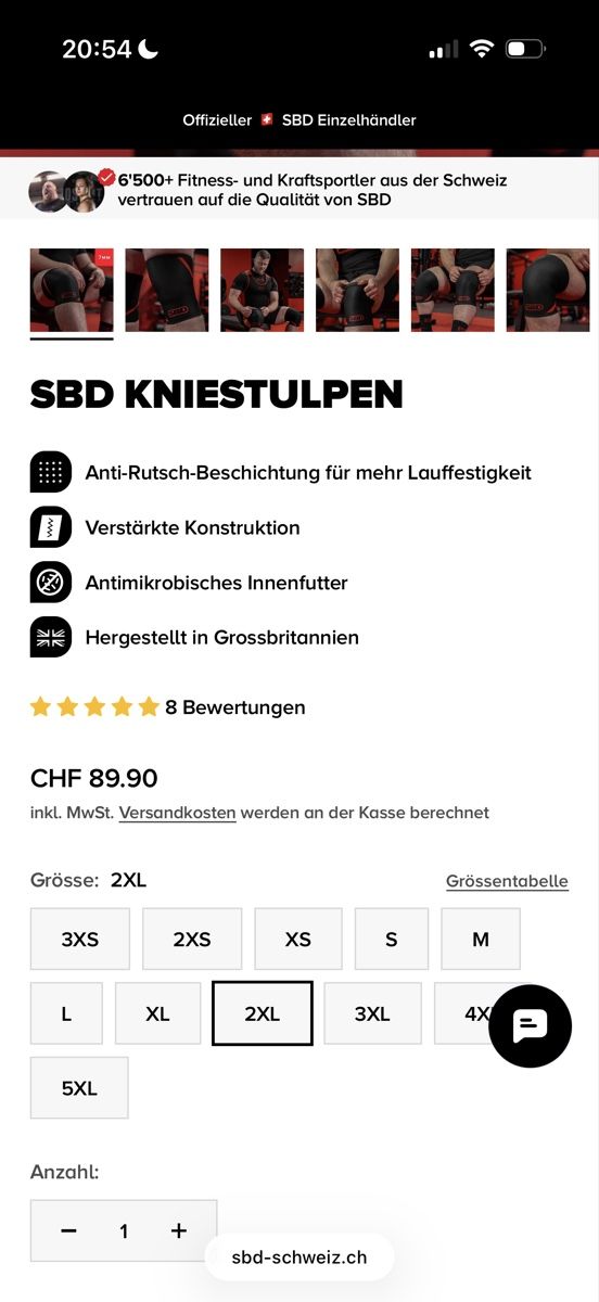 Protections: SBD Kniestulpen Gym – D'occasion à Othmarsingen par che_n8zz 4