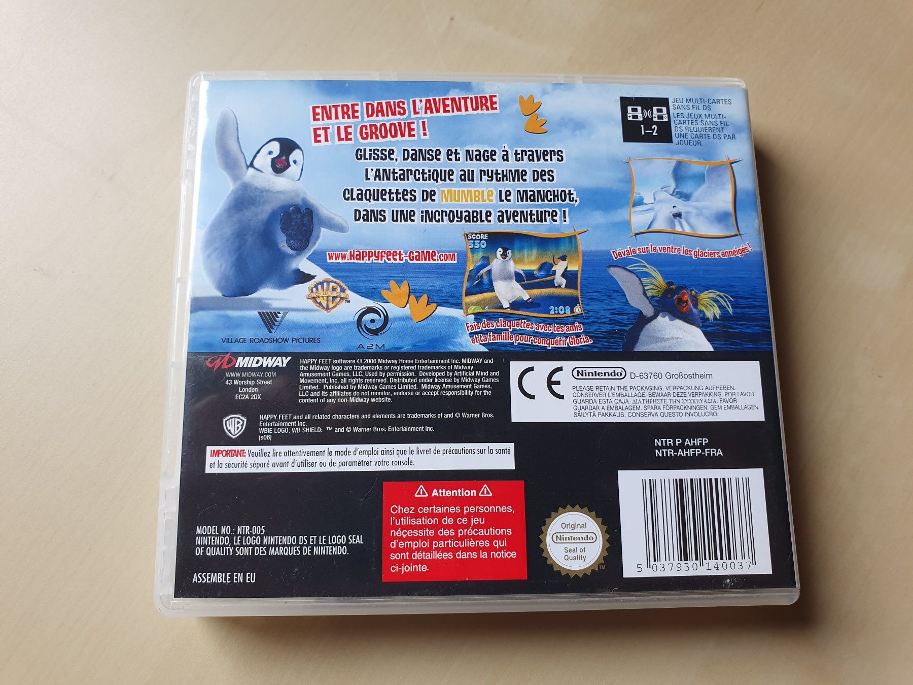 Nintendo Giochi: Happy Feet FRA – Usato da Stansstad venduto da collectorsshop 1