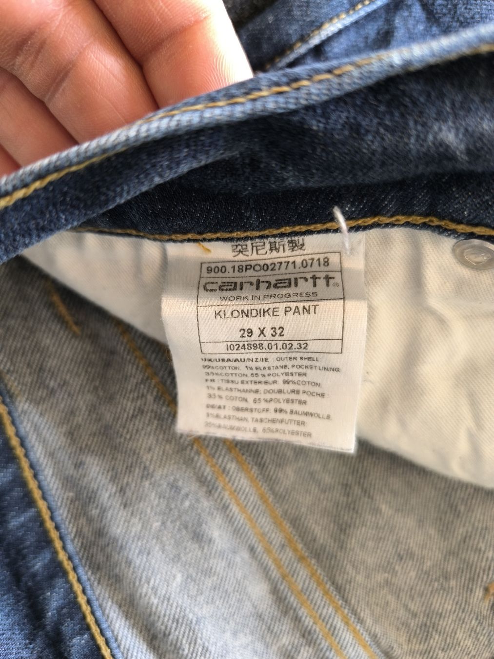 Carhartt Jeans: Carhartt Klondike Pant – Usato da La Chaux-de-Fonds venduto da DMCJN 2