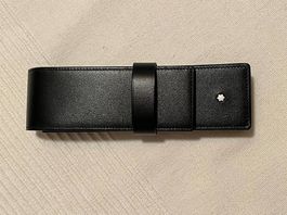 Neues Mont Blanc Leder Etui für 2 Schreibgeräte