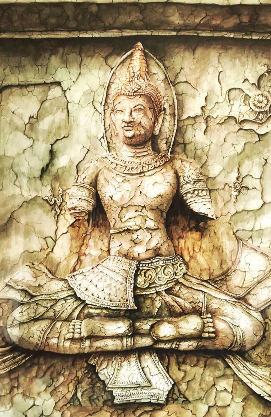 Poster & Bilder: Aquarelle Buddhabild – Gebraucht aus Hombrechtikon von Chrislee1