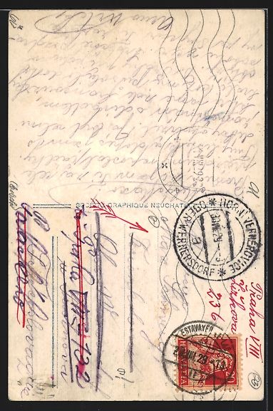Cartoline postali: Estavayer, Strassenpartie mit Blick zur  – Usato da Berlin venduto da bartko-reher 1