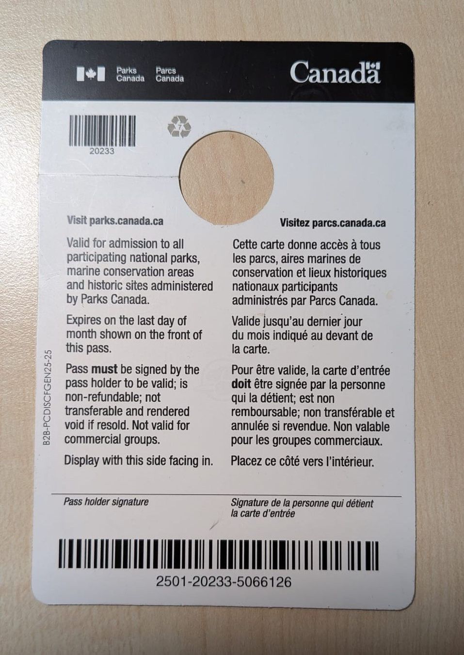 Gutscheine: Parks Canada Family – Gebraucht aus Uttigen von Cash999 1