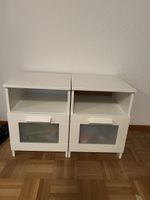 Nachttisch weiss 2 Stck. gebraucht mit Schublade