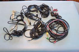 Audiokabel versch. Anschlüsse (XLR, Jack, etc) gebraucht