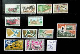 CENTRAFRIQUE TIMBRES NEUFS** 1968-9. COTE 16.60 EUROS /U538