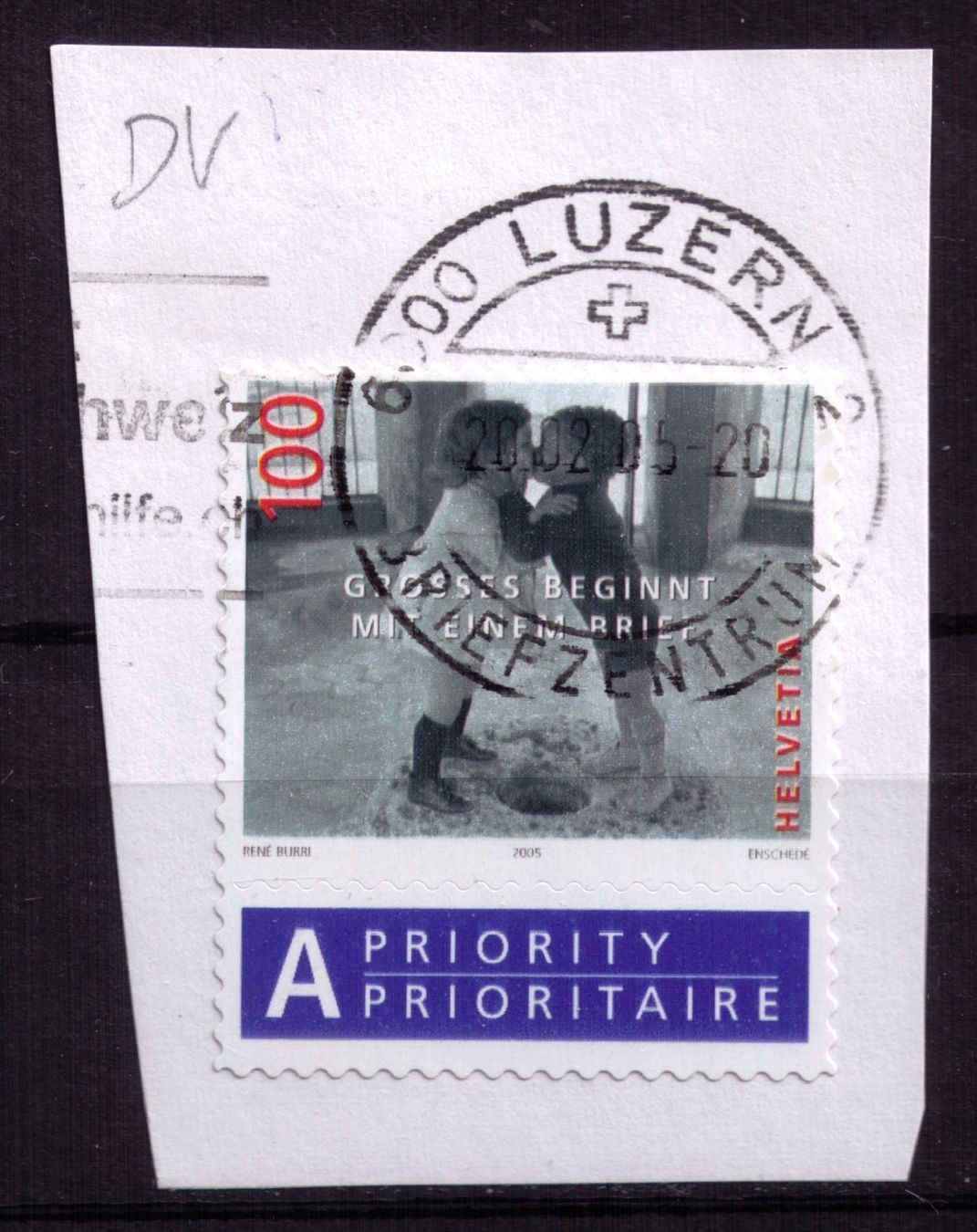 Tutti i francobolli: 2005_1147_Grosses beginnt mit e. Brief_DRUCKVERSCHIEBUNG !! – Usato da Marthalen venduto da Ch_quality 4