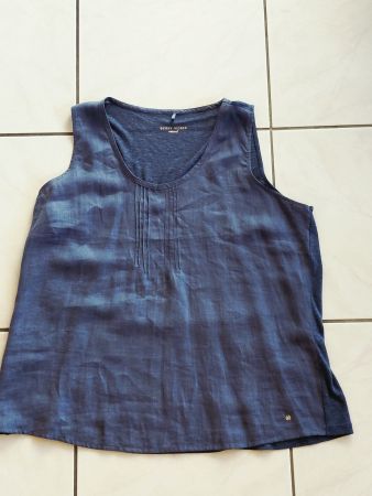 Gerry Weber T-Shirt Casual Top blau ärmellos XXL