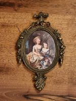Vintage Bilderrahmen Made Italy – Metall – 17 cm