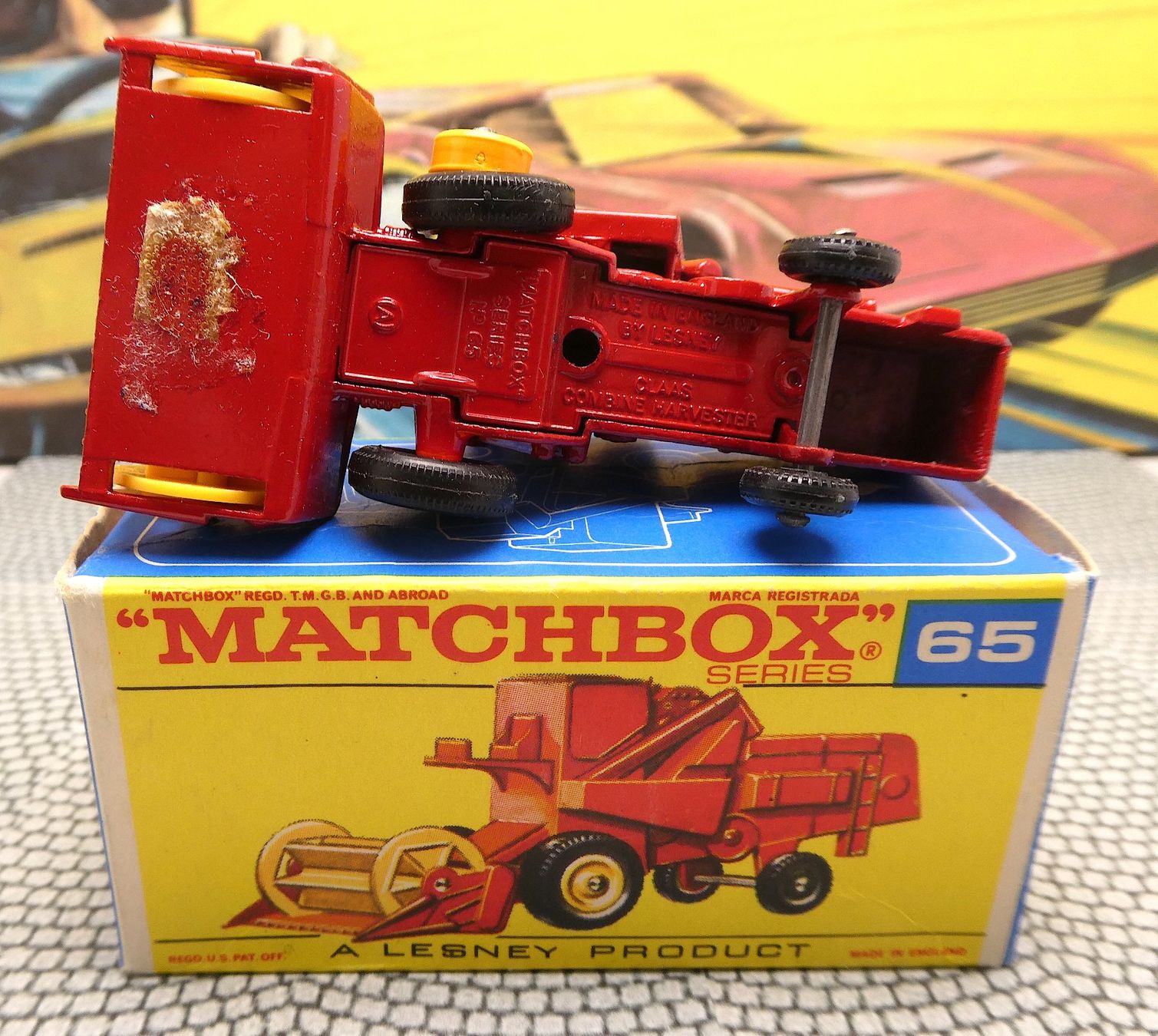 Matchbox Giocattoli: Matchbox Nr. 65 Claas Combine Harvester 1965 – Nuovo e nell'imballaggio originale da Zofingen venduto da Goldengolden 4