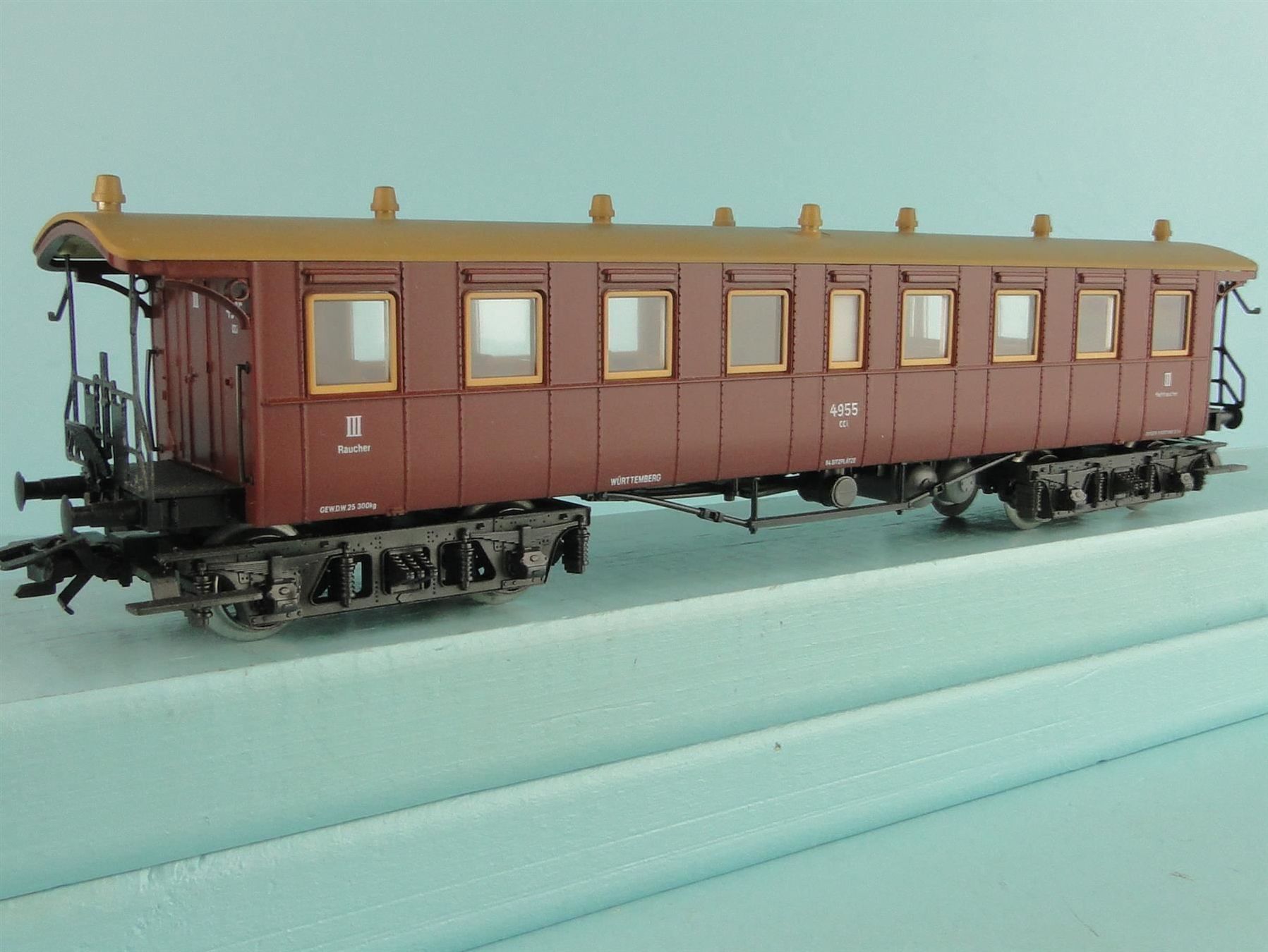 Märklin Modellini di ferrovie: Märklin 4214 Plattformwagen – Usato da Bülach venduto da cann11 3