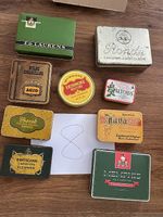 Blechdosen. Blechbüchsen. Tabackdosen