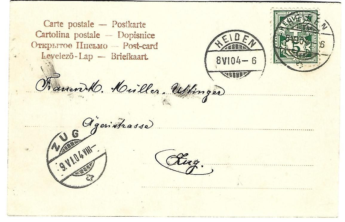 Cartoline postali: Heiden Strassenansicht – Usato da Wetzikon ZH venduto da Brulu100 1