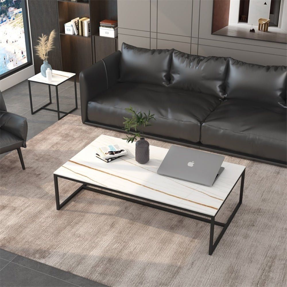 Tavoli: Couchtisch Monza Platinum-White 2er-Set NEU – Nuovo e nell'imballaggio originale da Würenlingen venduto da SpaSolutions