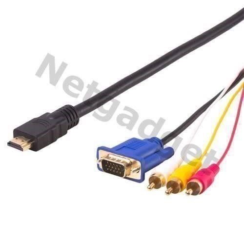 Cavi: HDMI auf VGA+3RCA Kabel Adapter - 1.8m – Nuovo e nell'imballaggio originale da Yverdon-les-Bains venduto da Netgadget_SARL 2