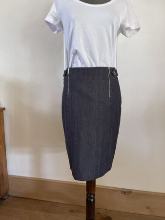Bleistiftrock von Karen Millen, Gr. 36, Dunkelgra
