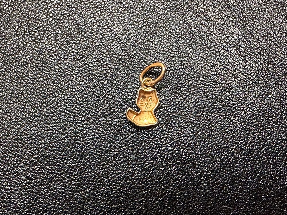 Ciondoli: Anhänger Katze / Kitty aus 18 Karat Gelbgold Au 750 – Usato da Bern venduto da bombich 4