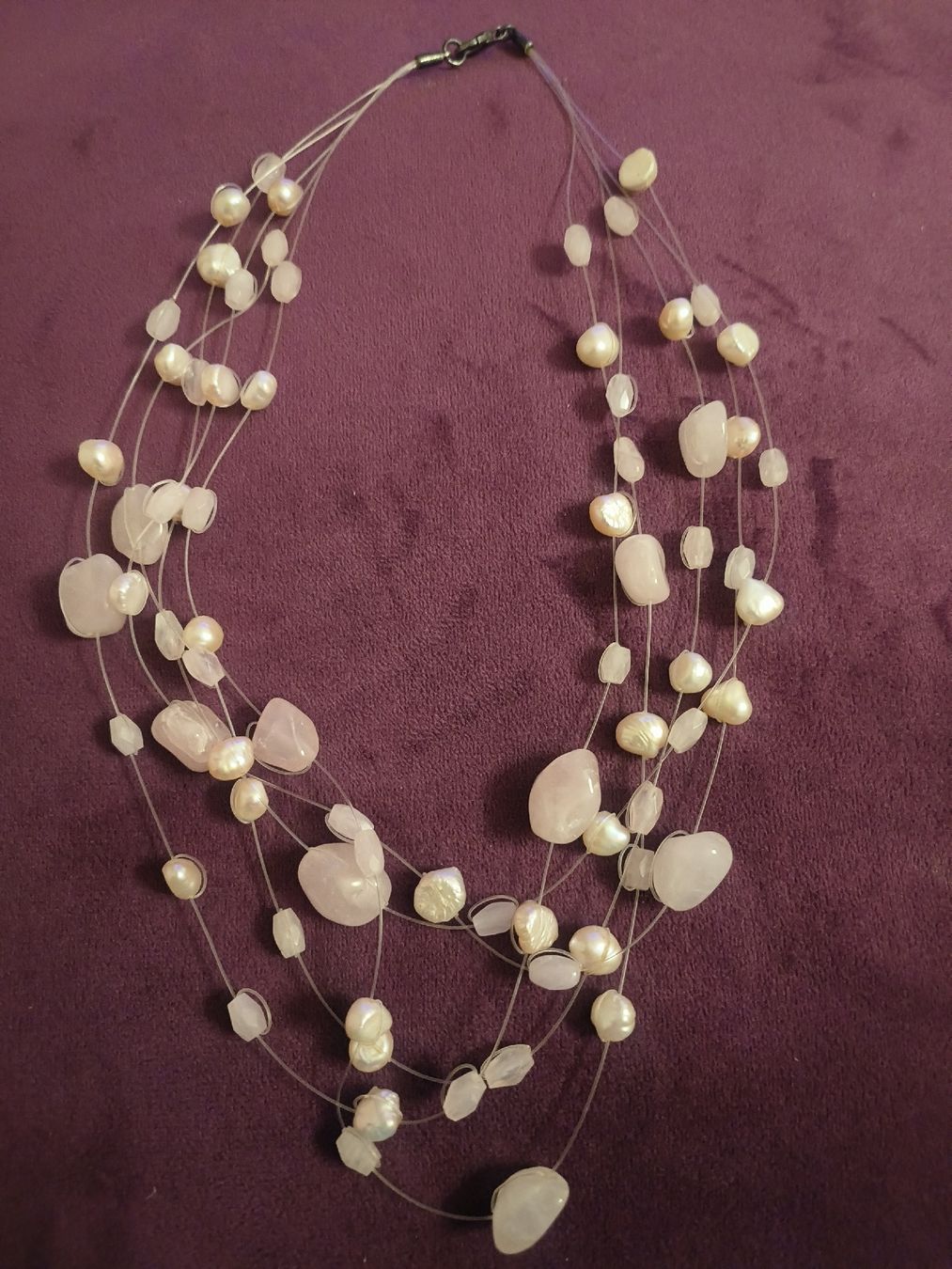 Catenine: bijoux collier perles/ pierre argent 925 – Usato da Pampigny venduto da Nathbn