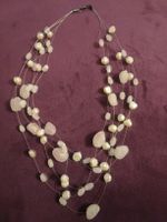 bijoux collier perles/ pierre argent 925