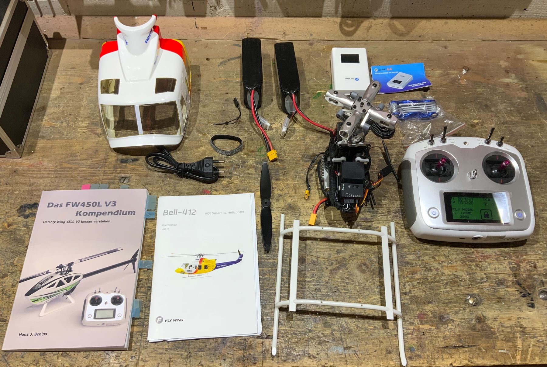Modellismo RC: FLY WING BELL 412 ERSATZTEILE – Nuovo (secondo la descrizione) da Ennenda venduto da Puddel