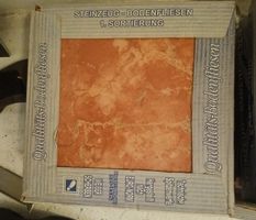 Keramik Kacheln, Plätteli MARMORIERT BRAUN-ORANGE 33,3 x 33,