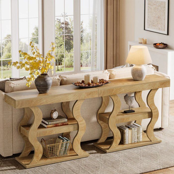Tavoli: Konsolentisch 105cm 3 Ebenen Holzoptik – Nuovo e nell'imballaggio originale da Gretzenbach venduto da Genfi-Shop 5