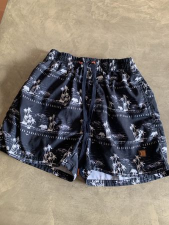 Shorts de bain imprimé palmiers taille S bon état