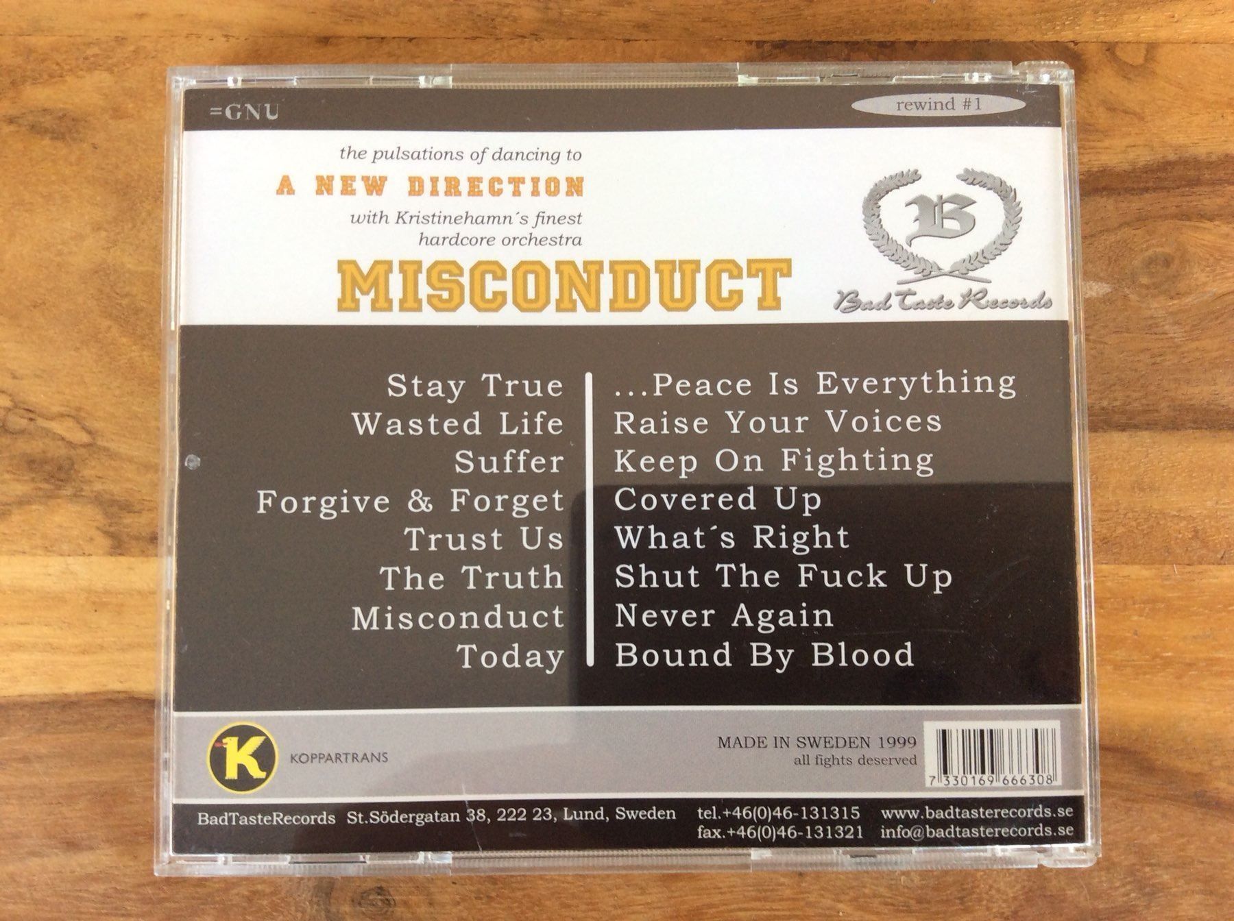 CD: CD Misconduct - A New Direction (CD Hardcore 🇸🇪) – Usato da Horgen venduto da flyingpenguin2000 2