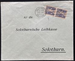 Solothurn Briefpost 1926 Firmenumschlag Leihkasse
