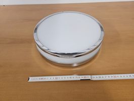 Moderne Deckenlampe, Chrom/Glas, Durchmesser 30cm, 2 flammig