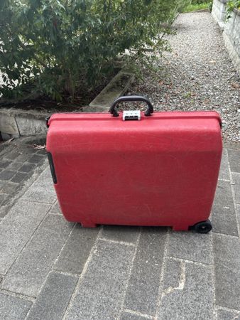 Samsonite, Hartschalenkoffer, 90er Jahrgang, OysterLine, rot