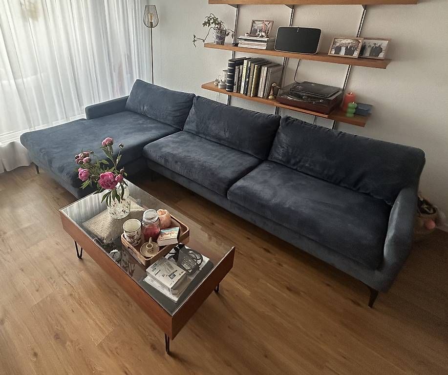 Sofacompany Sofas: Blaues Cord-Ecksofa – D'occasion à Zürich par celinebuys 1
