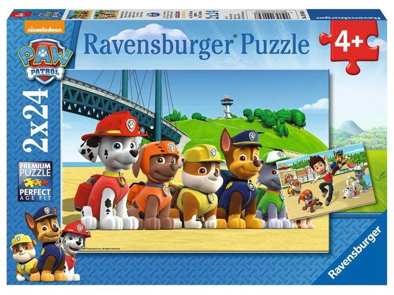 Ravensburger Puzzle 2x24 Teile Paw Patrol Heldenhafte Hunde (Neu und ...