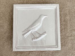 Keramikbilder mit Vogelmotiven, 3er Set