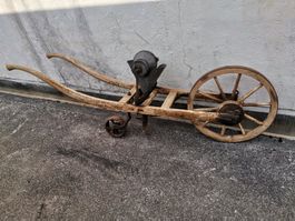 Antike Hand Sämaschine, Antikes Sägerät, Alte Sähmaschine