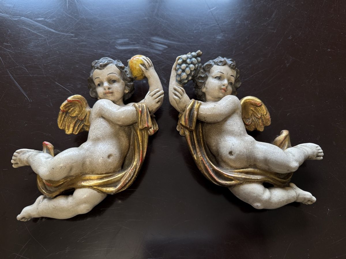 Tutte le decorazioni: Antike Engel Figuren, Wanddeko, Vintage – Usato da Aarburg venduto da Schatzaffe