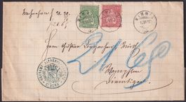 WIMMIS-DIEMTIGEN, 1877, Sitzende Helvetia Nachnahme